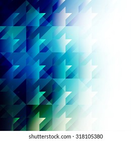 Abstract Background. Blurred Image and  hounds-tooth geometric elements.