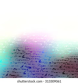 Abstract Background. Blurred Image and abstract manuscript elements.