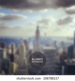 Abstract Background - Blurred Image - New York