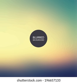 Abstract Background - Blurred Image - Sunset in Chicago