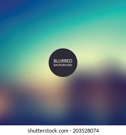 Abstract Background - Blurred Image - Sunset