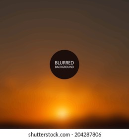 Abstract Background - Blurred Image - Sunset