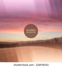 Abstract Background - Blurred Image - Sunset in Hungary