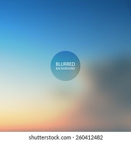 Abstract Background - Blurred Image - Sunset in Australia