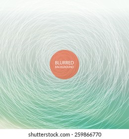 Abstract Background with Blurred Image - Turquoise