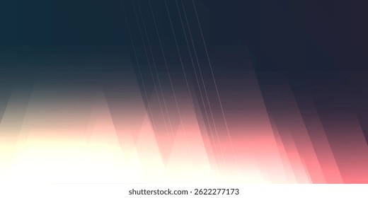 An abstract background with blurred light patterns and contrasts of shadowy and brightly lit geometric shapes. The soft colors and smooth transitions create a modern, dynamic, and versatile design.