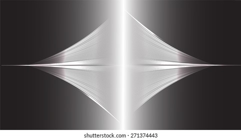 abstract background with blurred magic neon light rays. Vector illustration. dark black Light background for computer graphic website internet and business. wave. curve.