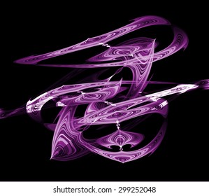 abstract background with blurred magic neon light rays. Vector illustration. dark purple Light background for computer graphic website internet and business. wave. curve.