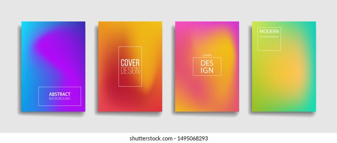 abstract background with blurred mesh color. colorful background for poster flyer banner backdrop. vertical banner. cool fluid background vector illustration.