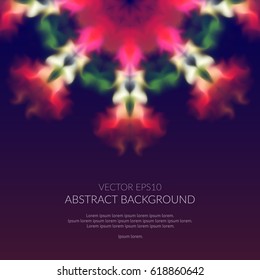 Abstract background with blurred moving shapes. Bright colors.