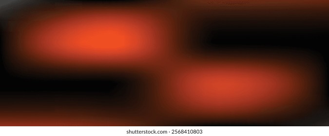 Abstract background with blurred orange and black colors. The background features a soft, glowing texture. Orange and black background. Abstract blurred gradient background vector