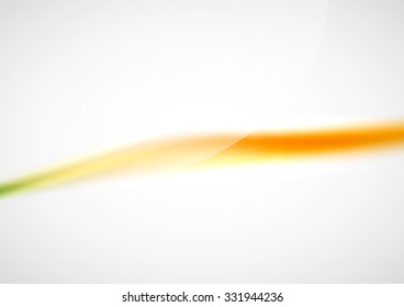 Abstract background, blurred orange, wave lines in the air. Presentation or advertising layout design template