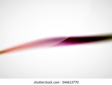 Abstract background, blurred purple wave lines in the air. Presentation or advertising layout design template