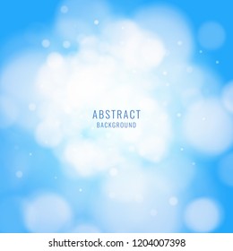 Abstract background with blurred shapes and soft light. Vector illustration