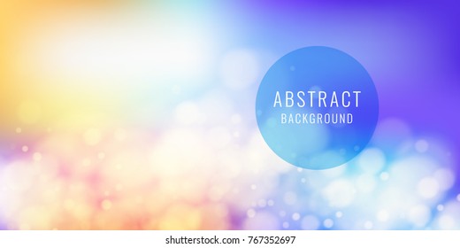Abstract background with blurred shapes and soft light. Vector illustration