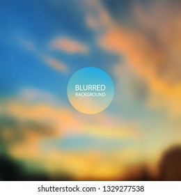 Fondo abstracto - Imagen de atardecer borrosa