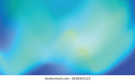 Fondo Abstractas con Gradientes azules, verdes y azules borrosos. Ambiente suave, etéreo y de ensueño. Los colores se mezclan a la perfección, creando un sentimiento tranquilo y apacible. La Imagen es un