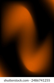 Abstract background. Blurred texture. Mesh gradient. Standard poster size. Background for banner, brochure, booklet. Black and orange. Dark, deep