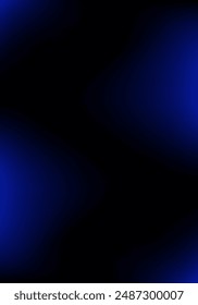 Abstract background. Blurred texture. Mesh gradient. Standard poster size. Background for banner, brochure, booklet. Black and blue. Dark, deep