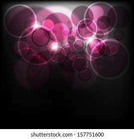 abstract background with blurred unfocussed lights