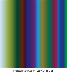 Fondo Abstractas con rayas de Vertical borrosas en una rica paleta de colores oscuros de azul, verde, rojo y púrpura. Efecto de gradiente dinámico para proyectos de diseño y arte digital moderno.