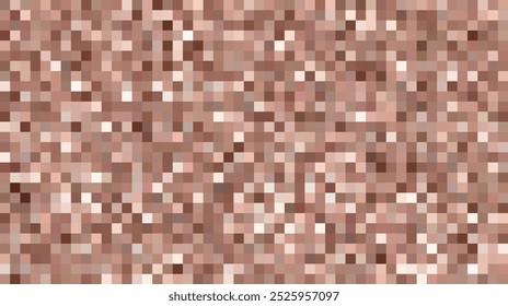 Abstract background with blurry brown pixel color censorship element. Appropriate for digital design projects. Vector illustration