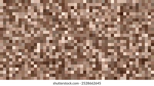 Abstrakter Hintergrund mit unscharfem braunem Pixel-Farbzensur. Geeignet für digitale Designprojekte. Vektorgrafik