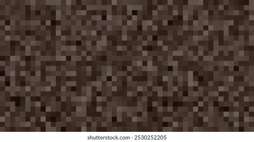 Abstrakter Hintergrund mit unscharfem braunem Pixel-Farbzensur. Geeignet für digitale Designprojekte. Vektorgrafik
