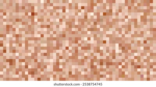 Abstrakter Hintergrund mit unscharfem braunem Pixel-Farbzensur. Geeignet für digitale Designprojekte. Vektorgrafik