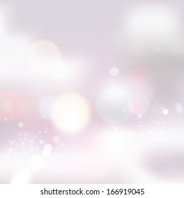 Abstract background blurry lights. Vector illustration.