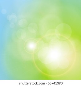 Abstract background blurry lights. Vector illustration.