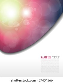 Abstract background  blurry lights, vector