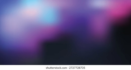 Abstrakter Hintergrund mit unscharfem Lila, Rosa und Blau schafft eine lebendige und verträumte Atmosphäre. Vektorgrafik