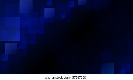 Abstract background of blurry squares in blue colors