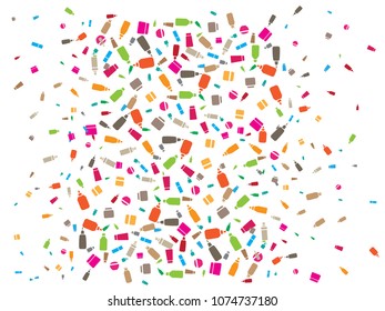 Abstract background for body care documents. Colored Vector illustration.