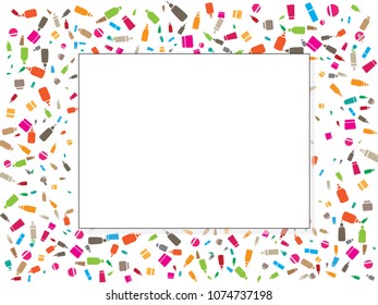 Abstract background for body care documents. Colored Vector illustration.