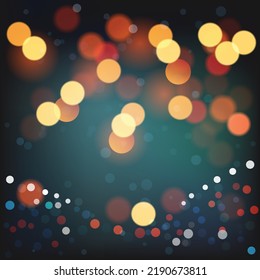 Abstract background bokeh blurred lights decor.