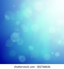 Abstract background with bokeh defocused lights, vector