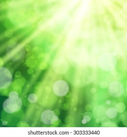 Abstract background with bokeh defocused lights, vector