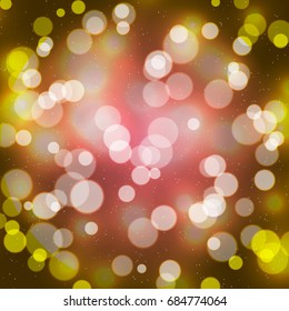 Abstract background with bokeh defocused lights