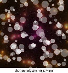 Abstract background with bokeh defocused lights