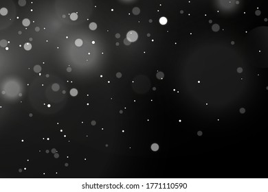 Abstract background with bokeh effect. Blur bokeh of light on black background. Light abstract glowing bokeh lights. Magic concept. Vector Illustration.