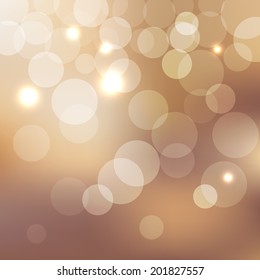 Abstract  Background bokeh effect with defocused lights.. Vector illustration EPS10