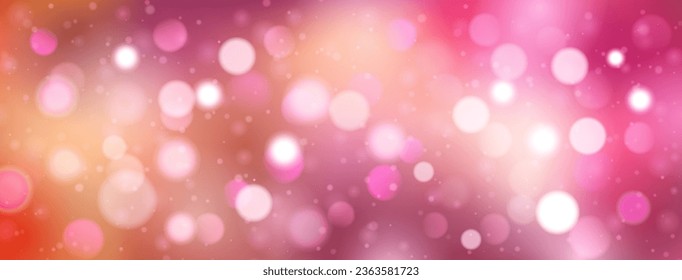 Abstract background with bokeh effect in pink colors
