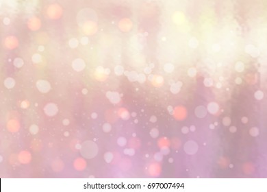 Abstract background with bokeh effect. Vector delicate backdrop. Gentle image blur. Subtle defocused wallpaper. Soft gradient. Pink 