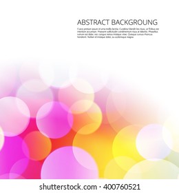 Abstract background with bokeh effect to your design