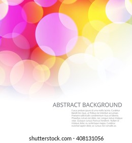 Abstract background with bokeh effect to your design