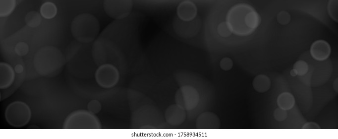Abstract background with bokeh effects in black colors
