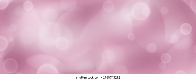 Abstract background with bokeh effects in pink colors
