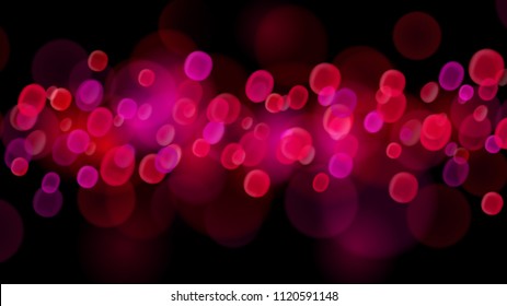 Abstract background with bokeh effects in red colors